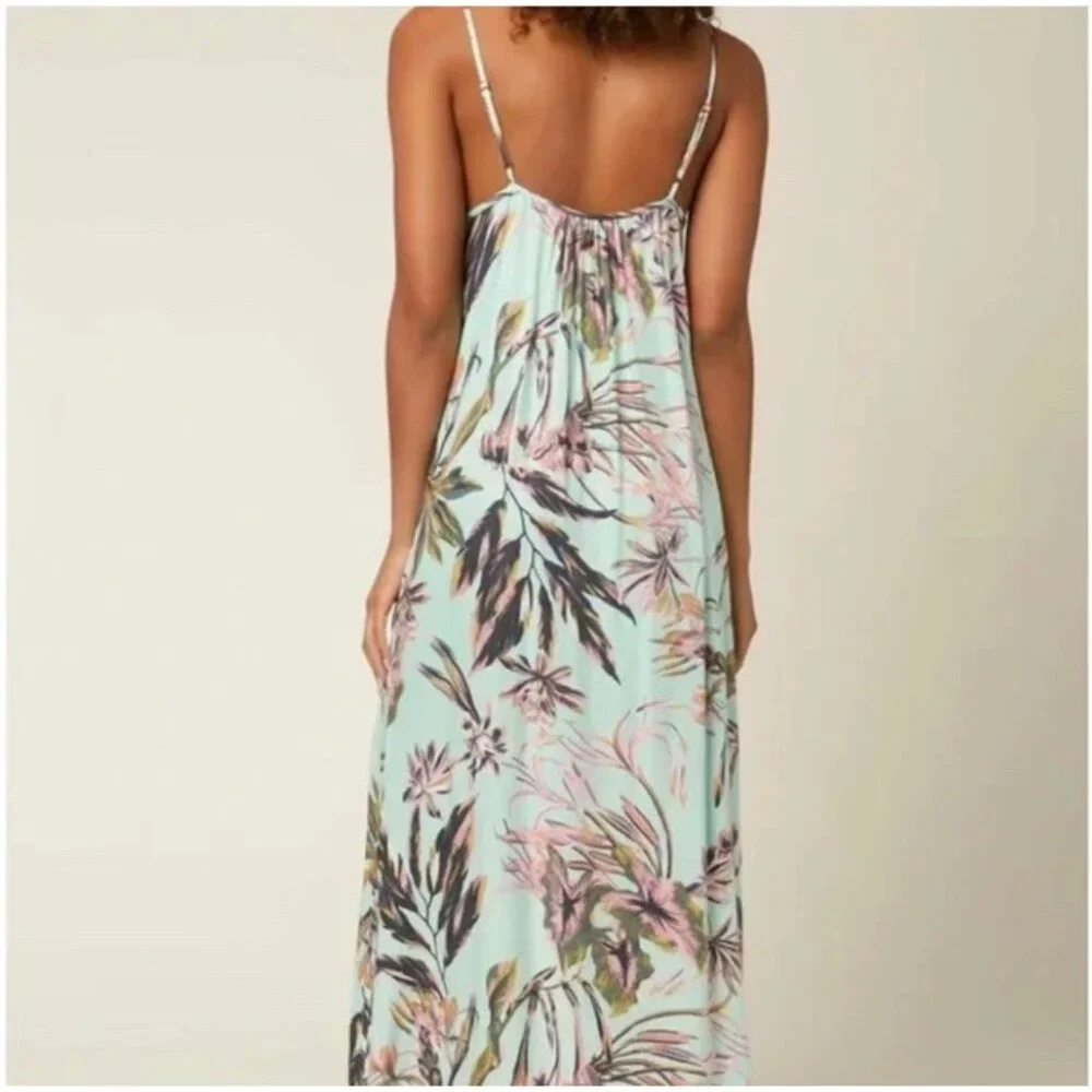 O'Neill Tropical Maxi Dress - Aqua and Lavender - Picture 2 of 12